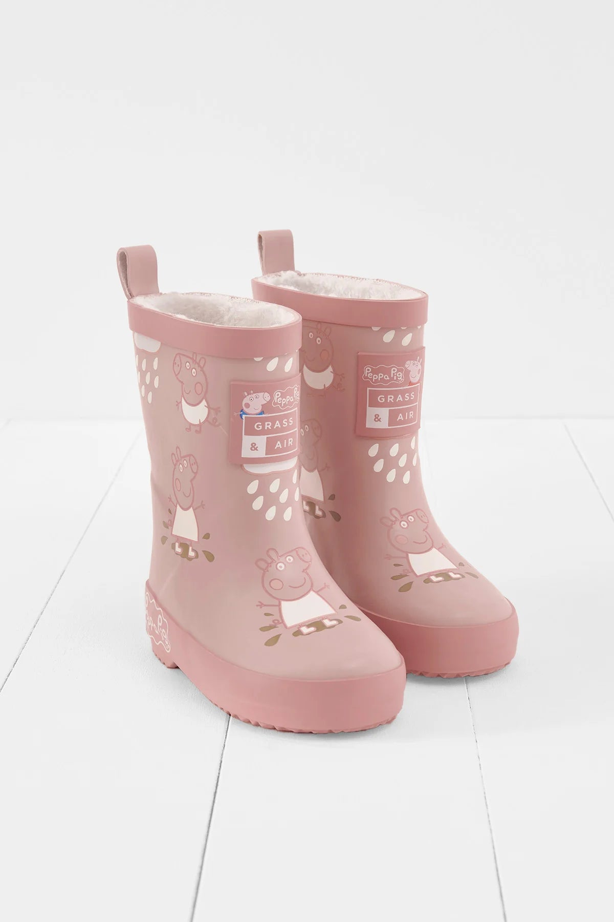 Grass & Air x Peppa Pig Colour Changing Wellies Pink image 0