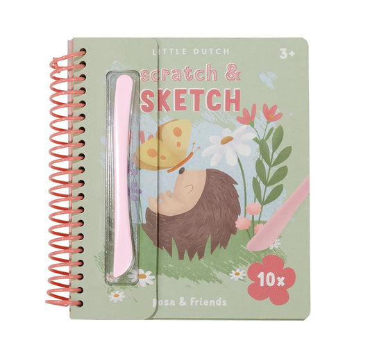 Little Dutch Scratch & Sketch Book Rosa image 0