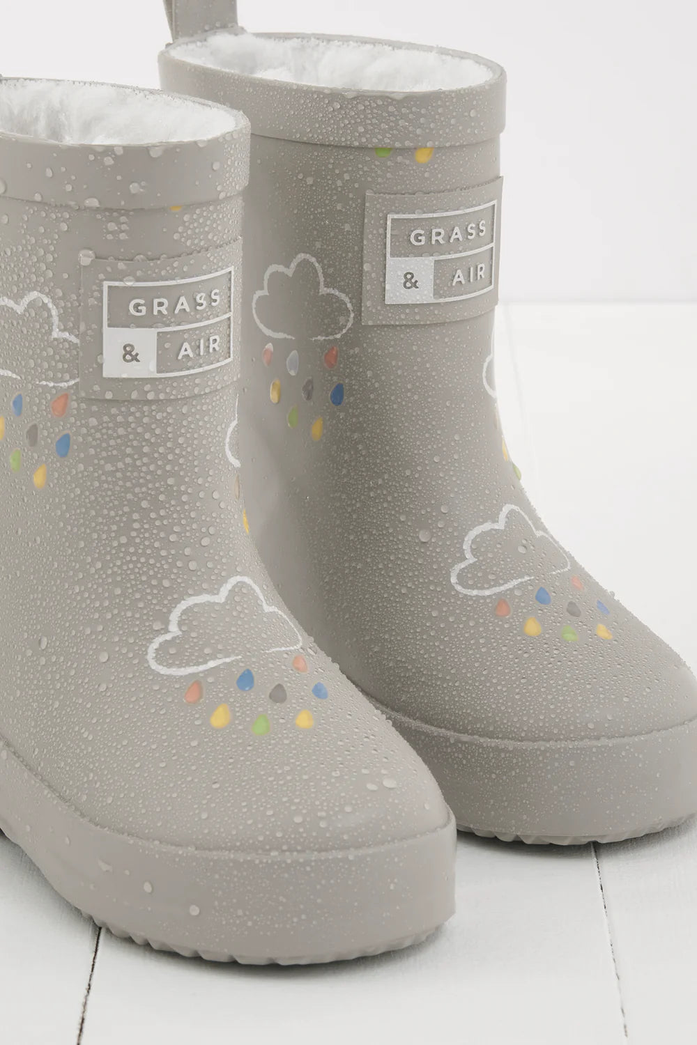 Grass & Air Colour Changing Wellies Geothermal Grey image 3