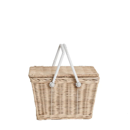 Olli Ella Piki Rattan Basket - Straw image 0