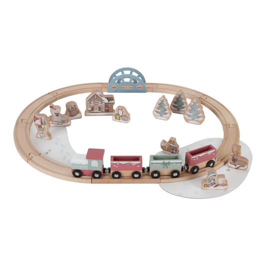 Little Dutch Christmas Wooden Train Track image 0