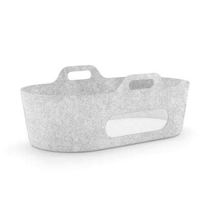 Snüz SnuzBaskit Light Grey Moses Basket & Natural Stand image 2