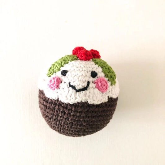 Pebble Christmas Pudding Rattle image 0