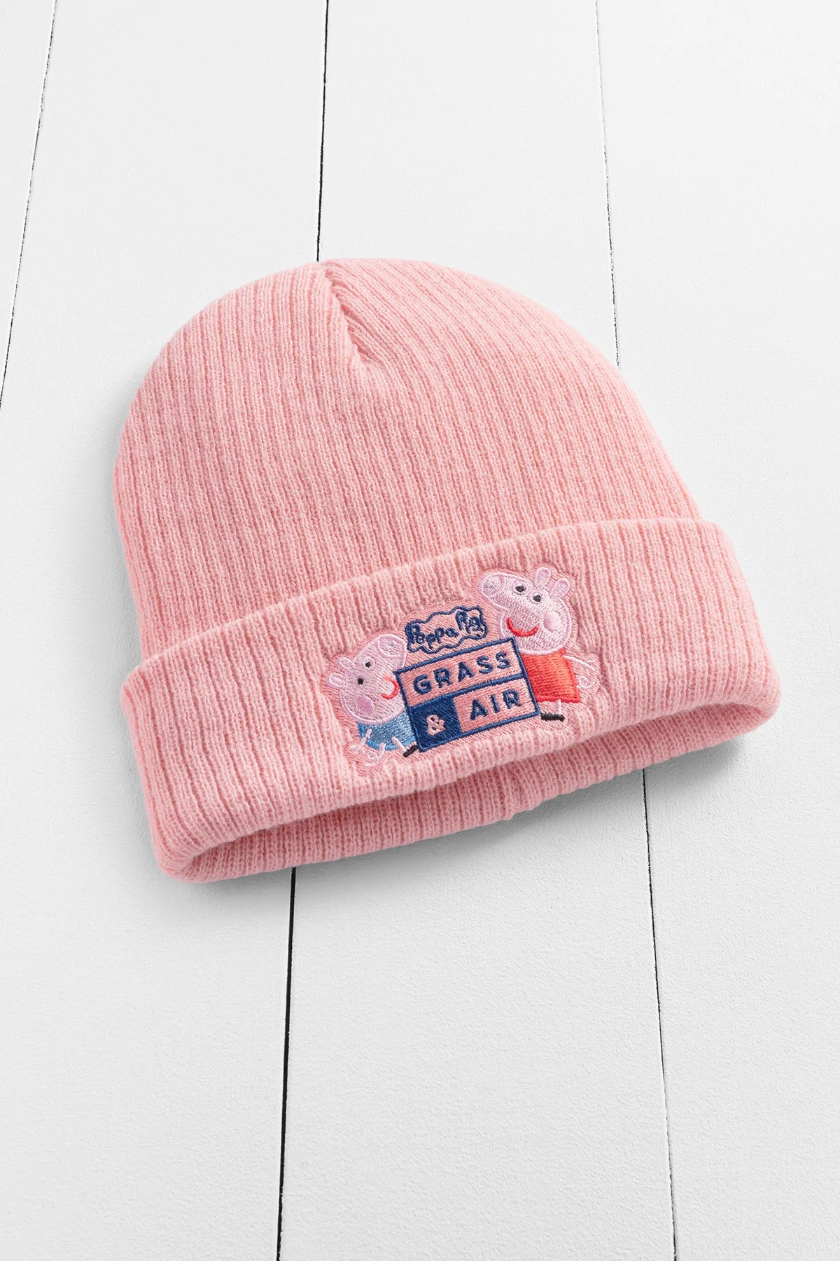 Grass & Air x Peppa Pig Beanie Hat Pink image 0