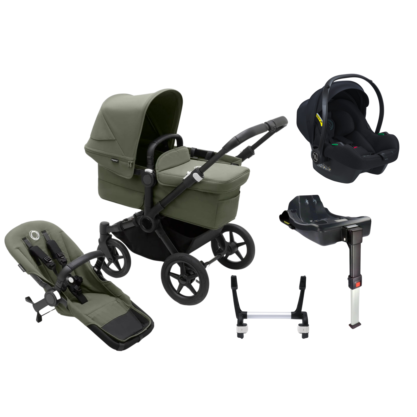 Bugaboo Donkey 5 Mono Bundle with Avionaut Cosmo Smart & Dock2 Isofix Base