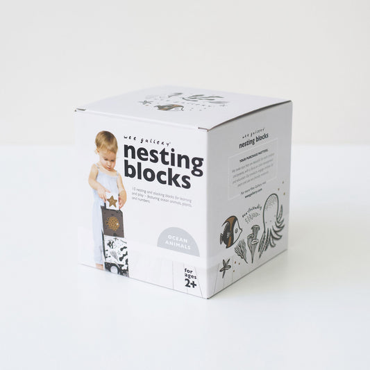 Wee Gallery Nesting Blocks - Ocean Animals image 0