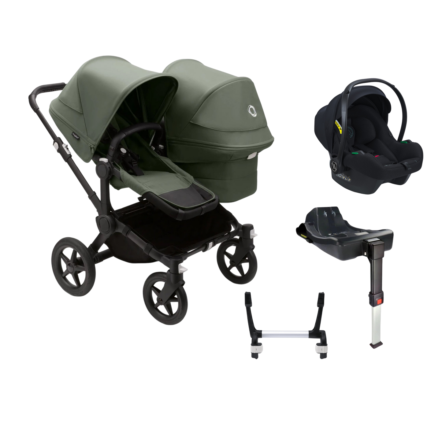 Bugaboo Donkey 5 Duo with Avionaut Cosmo Smart & Dock2 Isofix Base