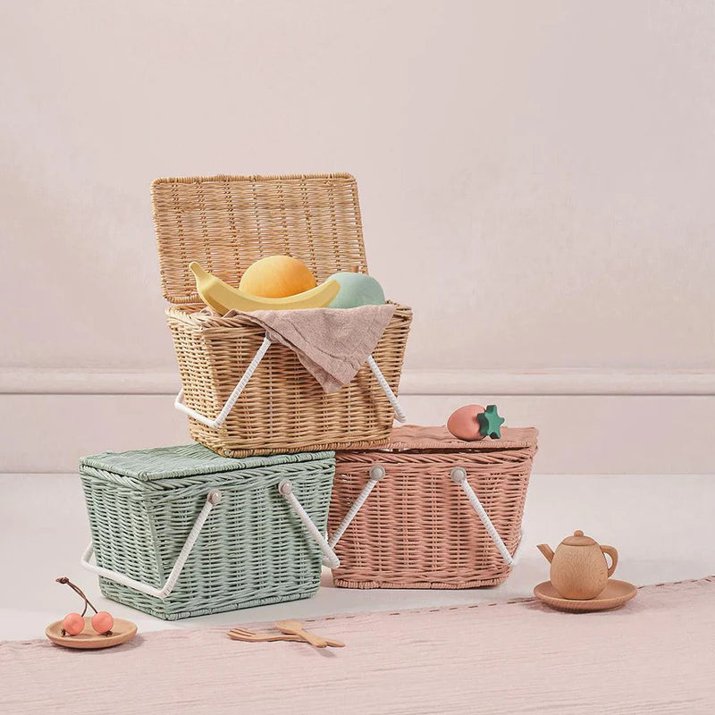 Olli Ella Piki Rattan Basket - Straw image 2