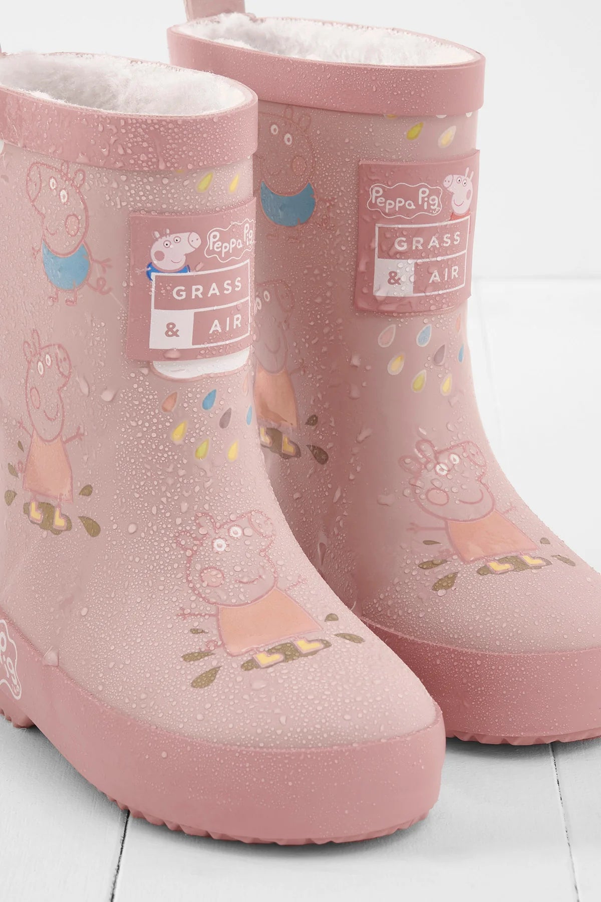 Grass & Air x Peppa Pig Colour Changing Wellies Pink image 1