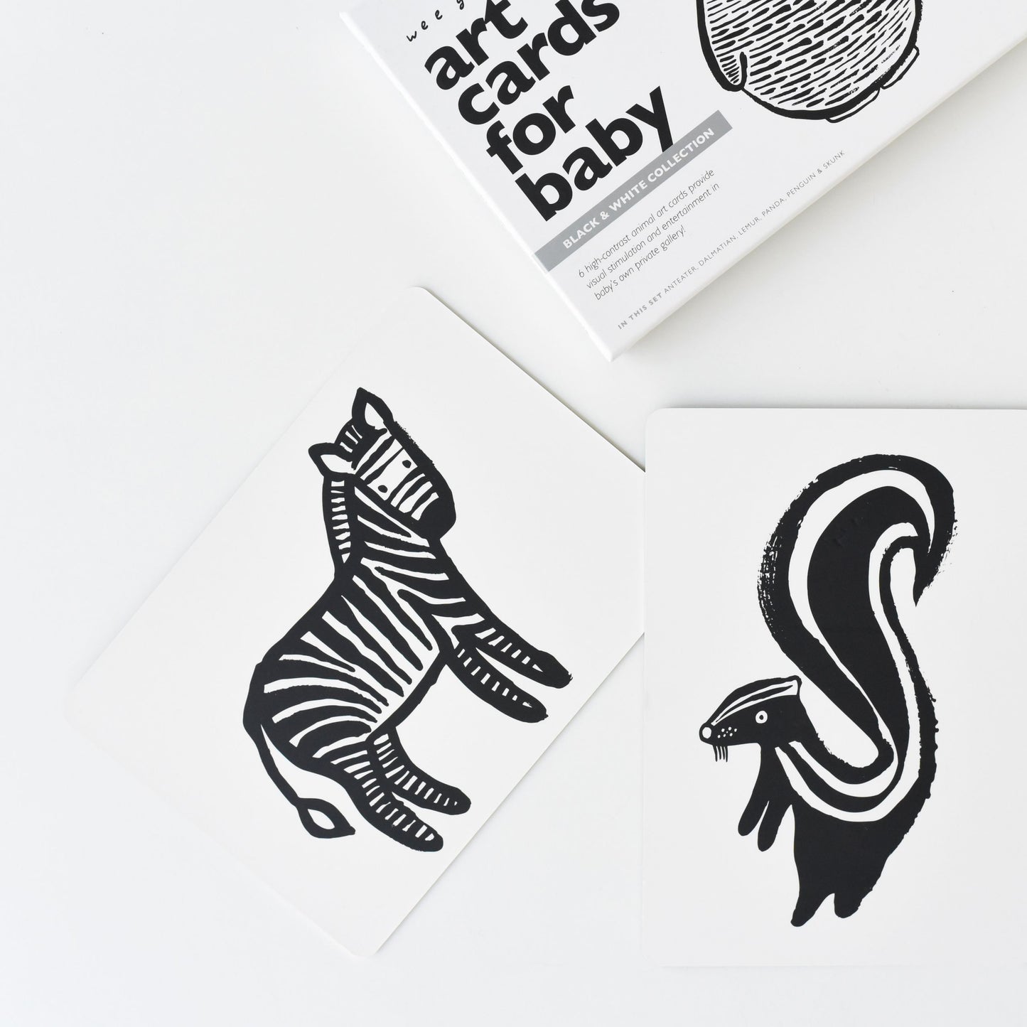 Wee Gallery Art Cards for Baby Black and White image 1