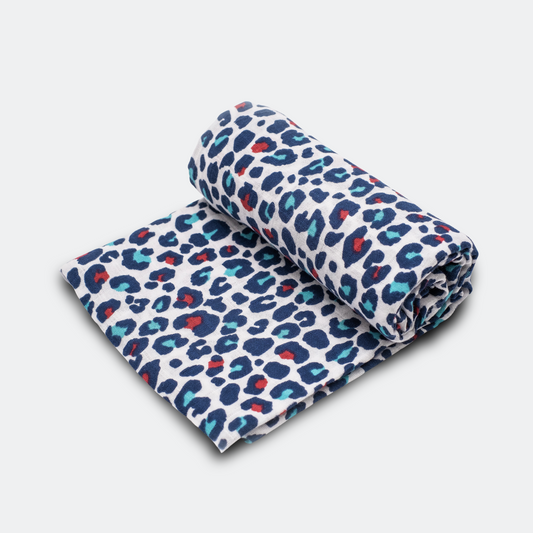 Etta Loves Muslin XL - Leopard Blue/Pink image 0