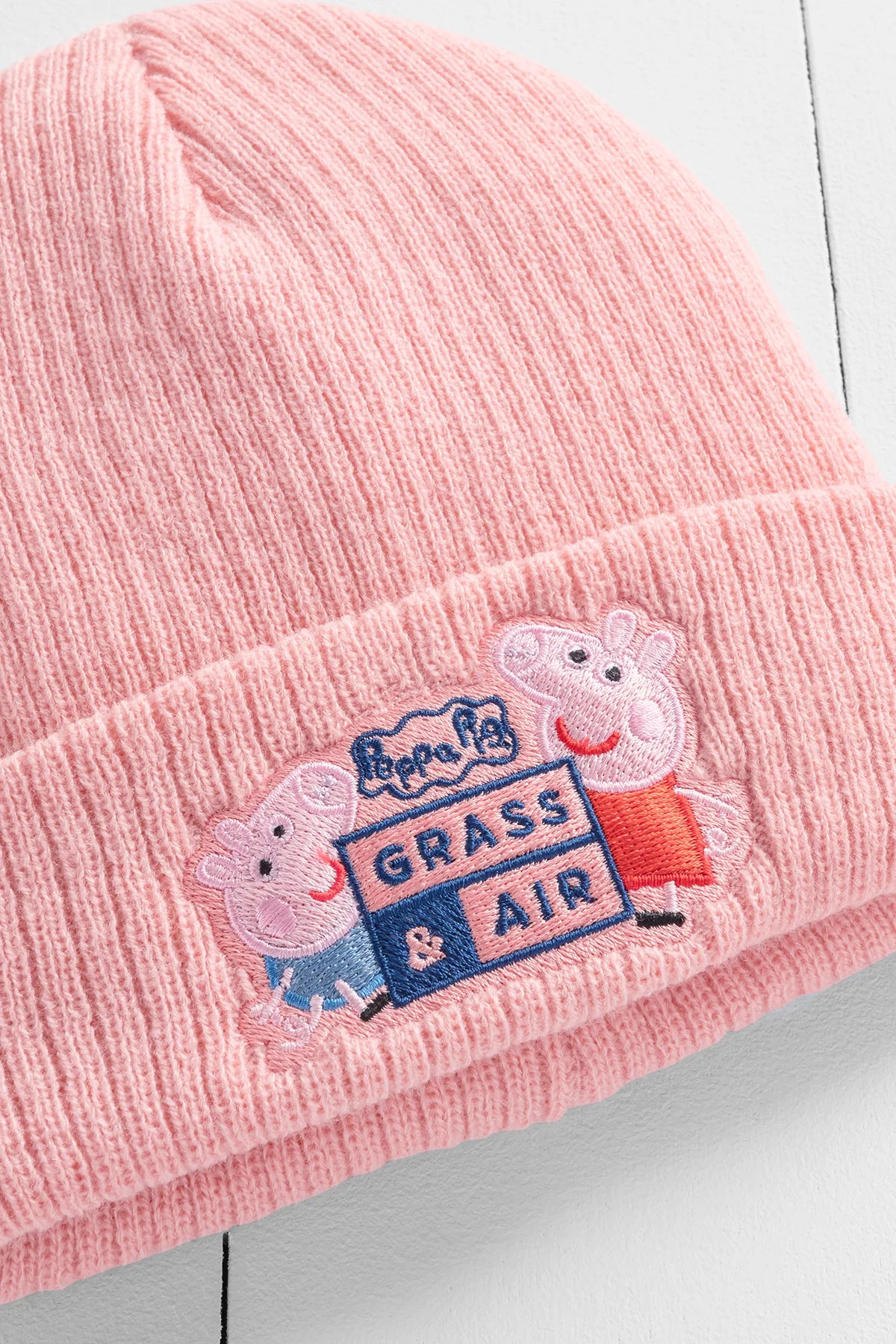 Grass & Air x Peppa Pig Beanie Hat Pink image 1