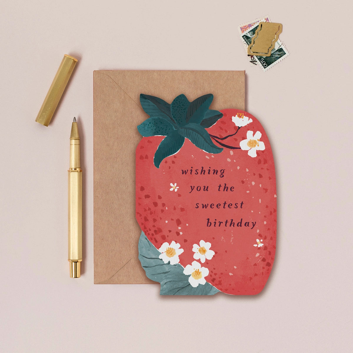 Sister Paper Co Sweet Strawberry Birthday Card image 1