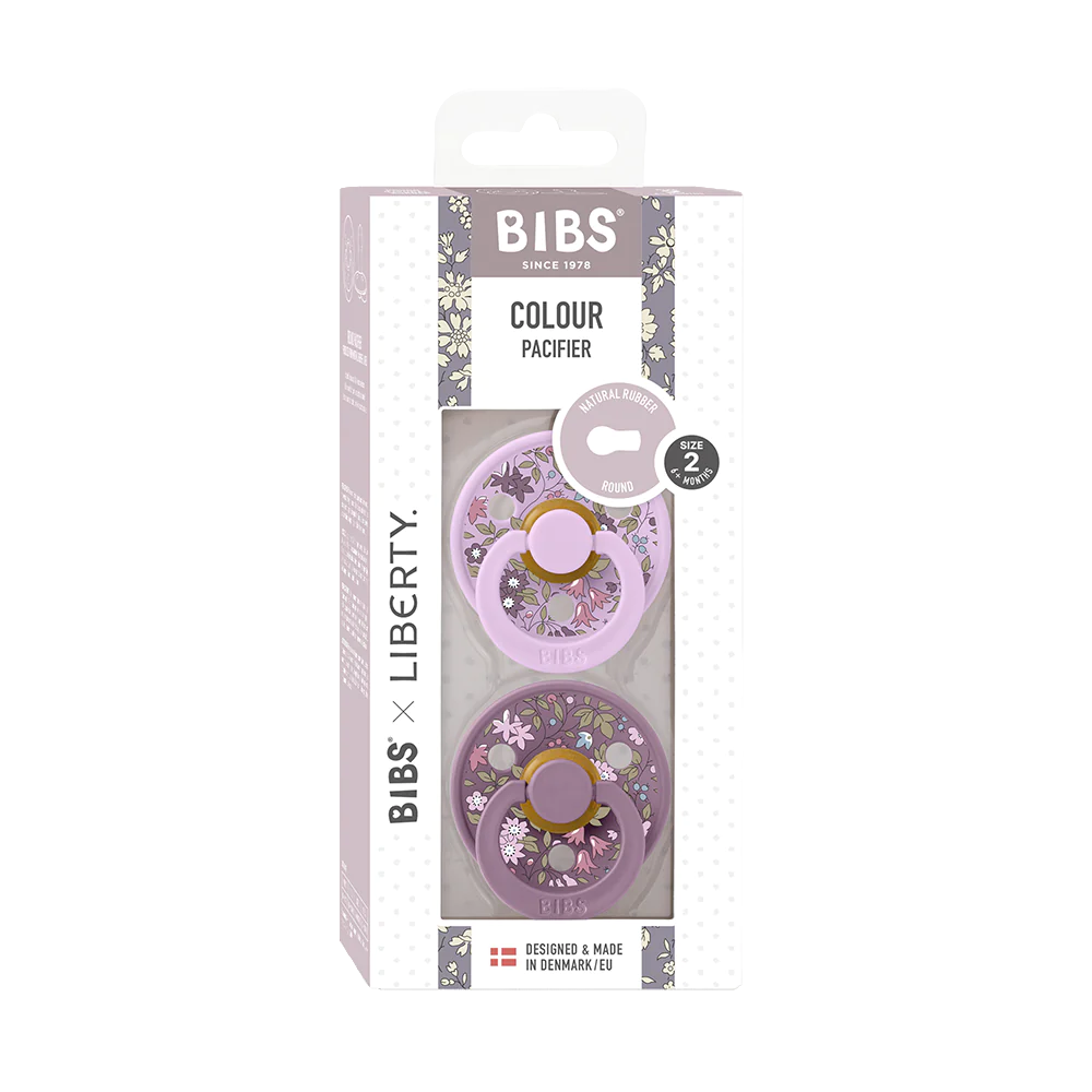 BIBS X LIBERTY Colour 2 Pack Chamomile Lawn - Violet Sky Mix image 1