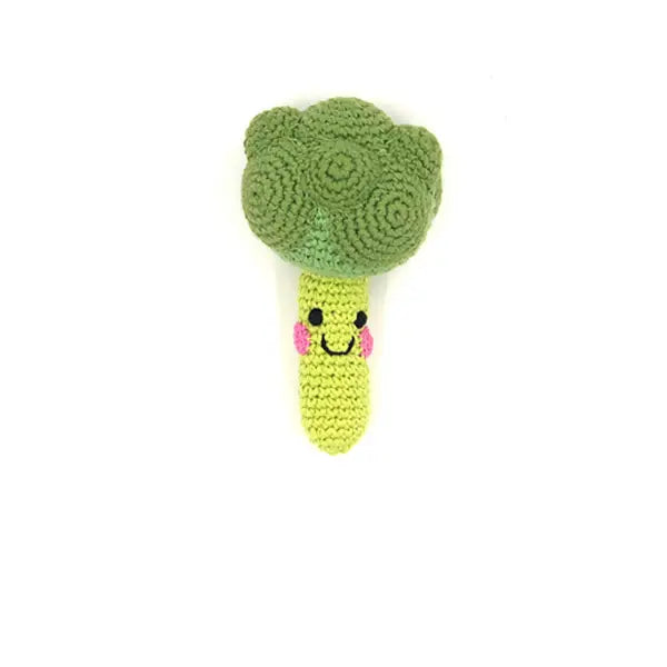 Pebble Friendly Broccoli Rattle image 0