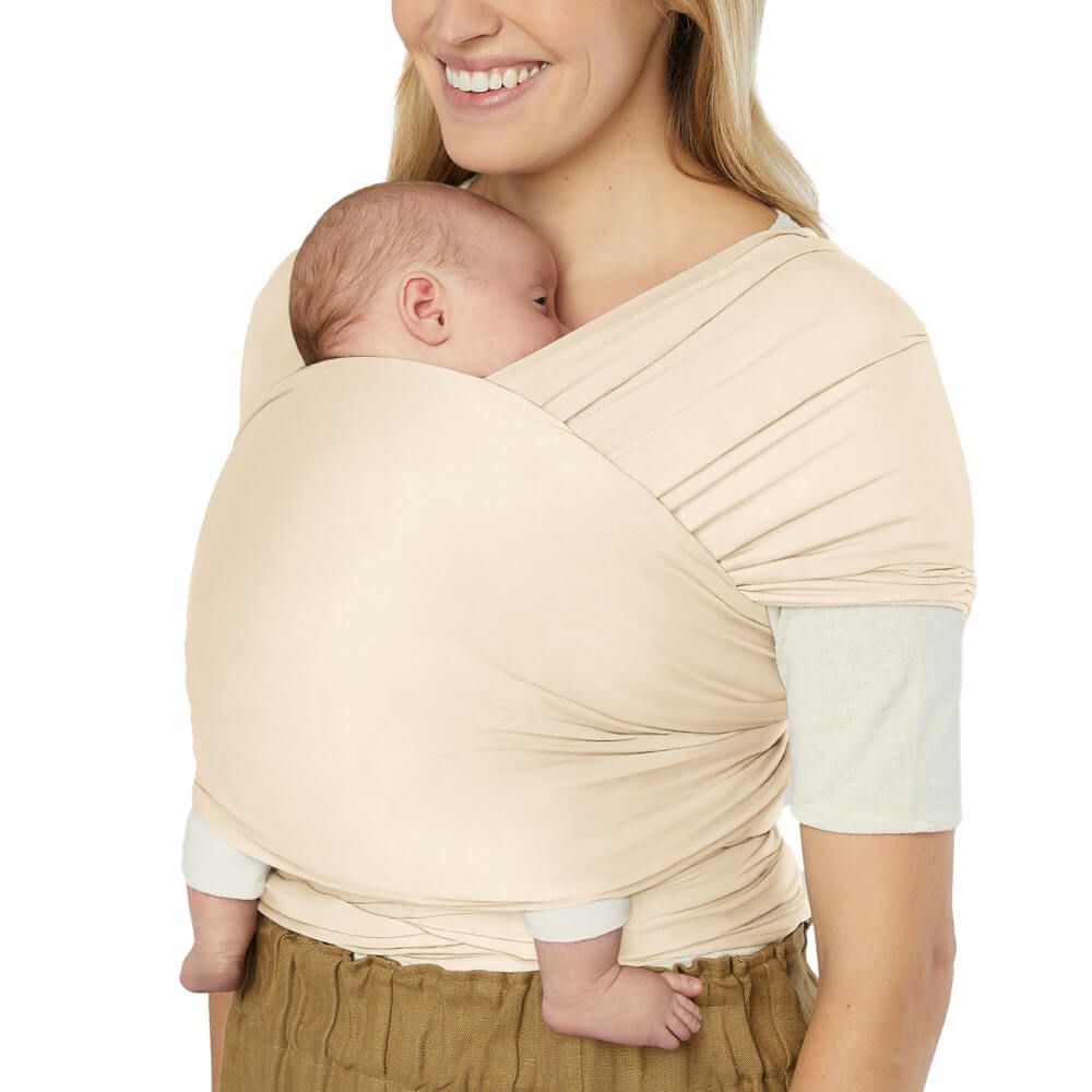 ergobaby Aura Baby Wrap Sustainable Knit - Cream image 0