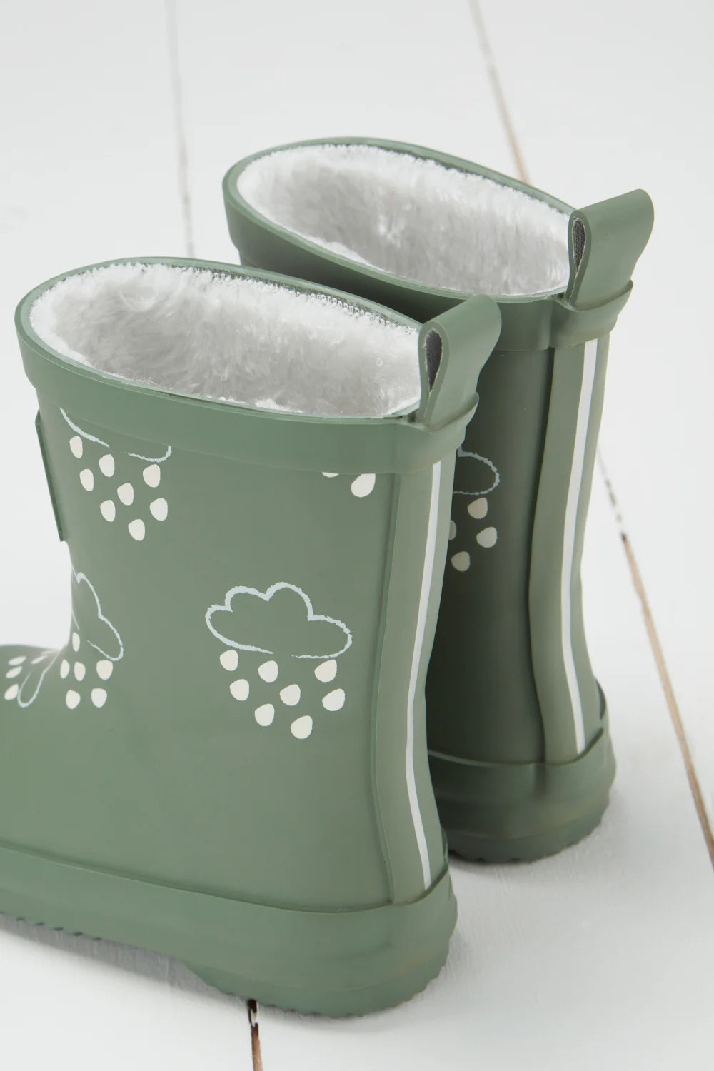 Grass & Air Colour Changing Wellies Khaki Green image 2