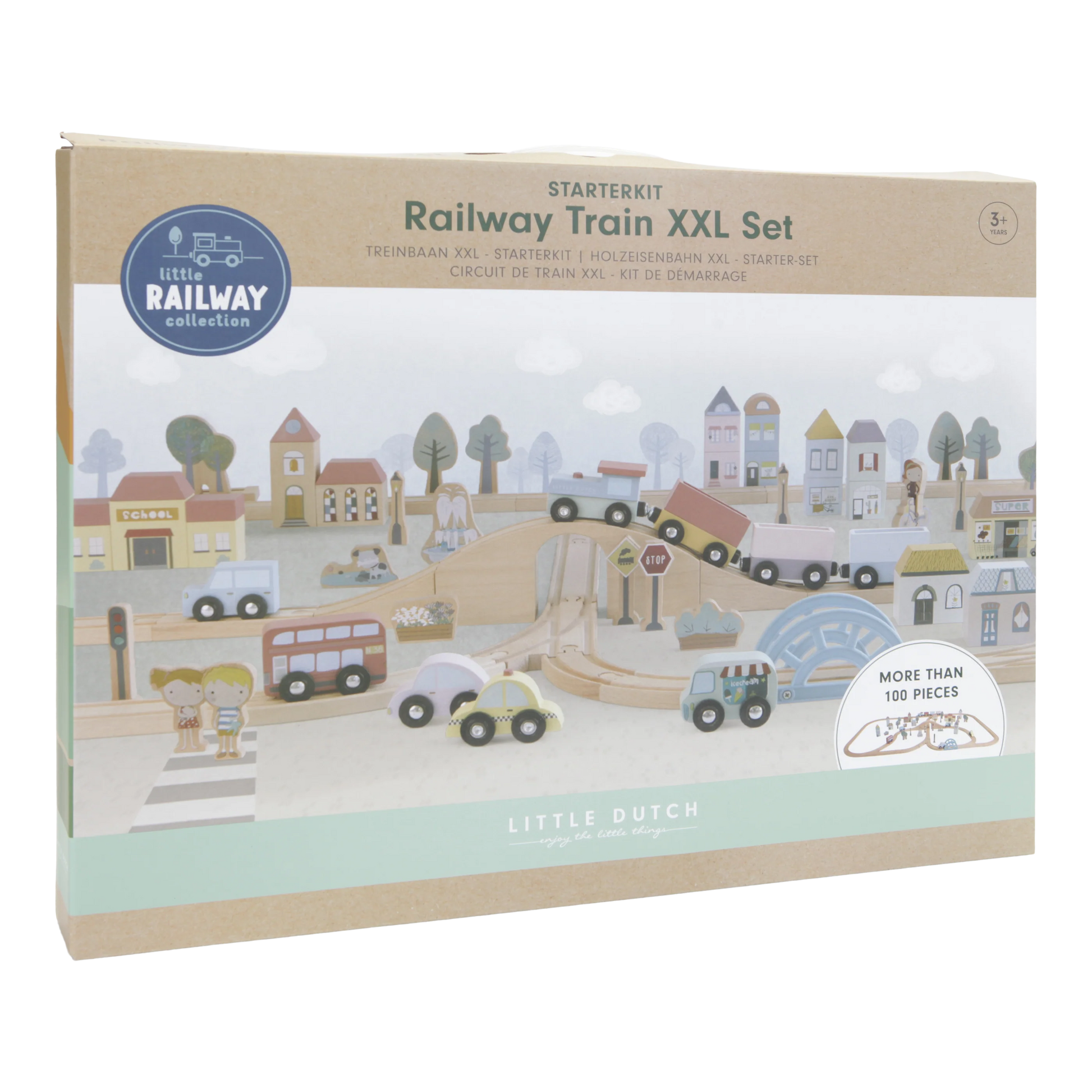 Little Dutch Railway Train Set XL Starter Set image 1