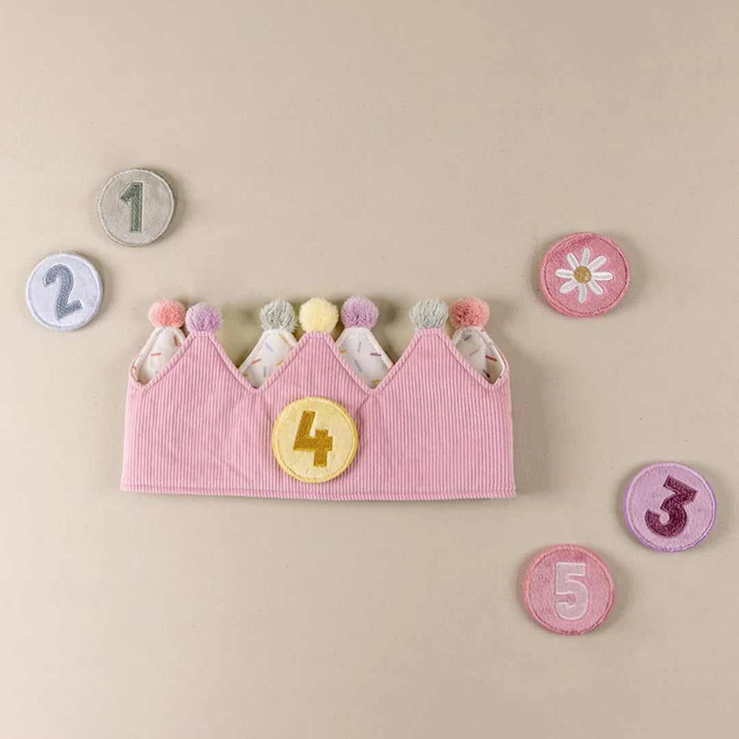 Little Dutch Birthday Crown with Numbers - Pink image 1