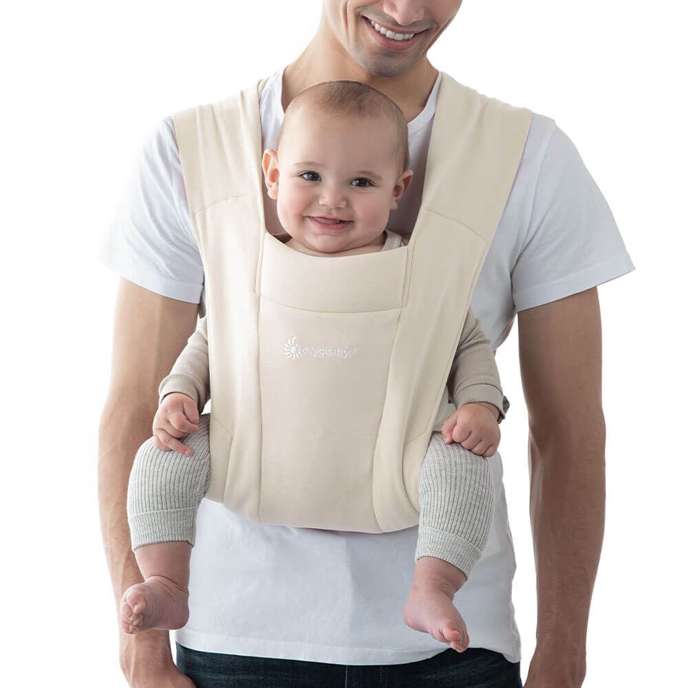 ergobaby Embrace Newborn Carrier Soft Knit Cream image 1