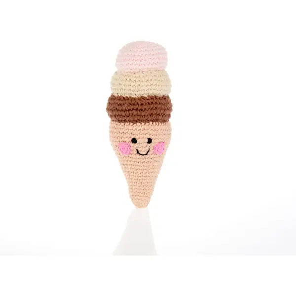 Pebble Neapolitan Ice Cream Rattle image 0