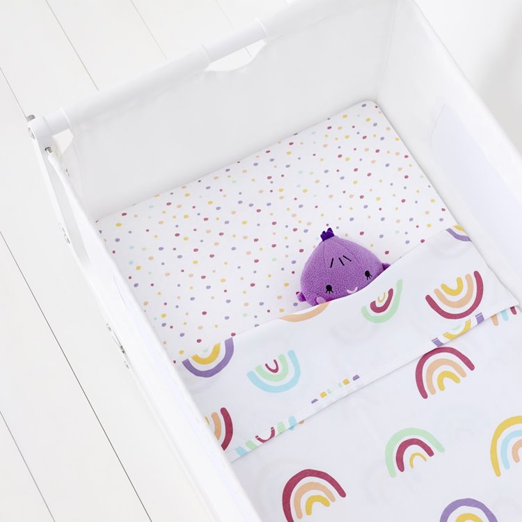 Snüz SnuzPod4 2 Pack Fitted Crib Sheets - Colour Rainbow image 3