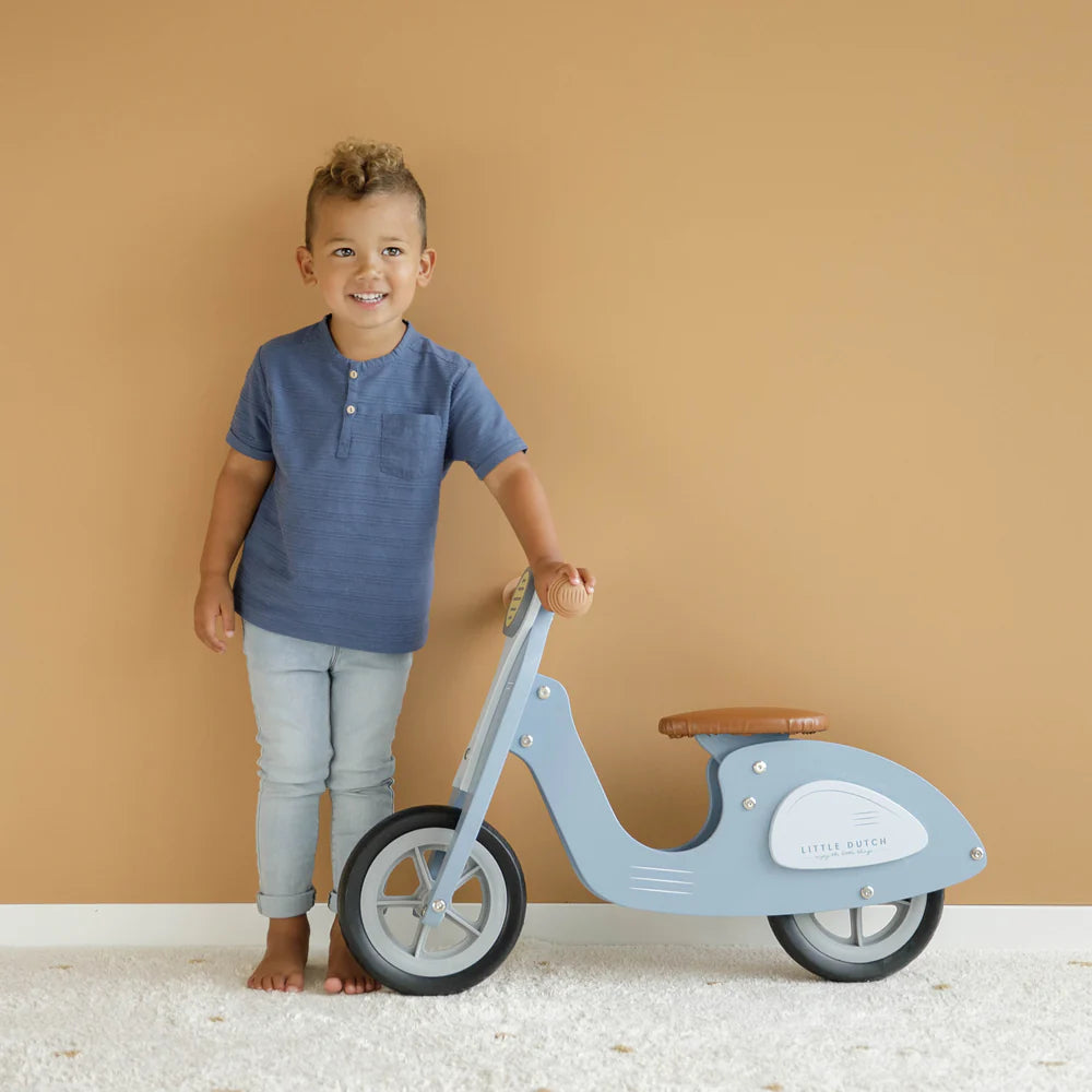 Little Dutch Balance Bike Scooter - Blue image 2