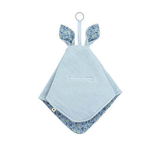 BIBS x LIBERTY Cuddle Cloth Kangaroo Chamomile Lawn - Baby Blue image 0