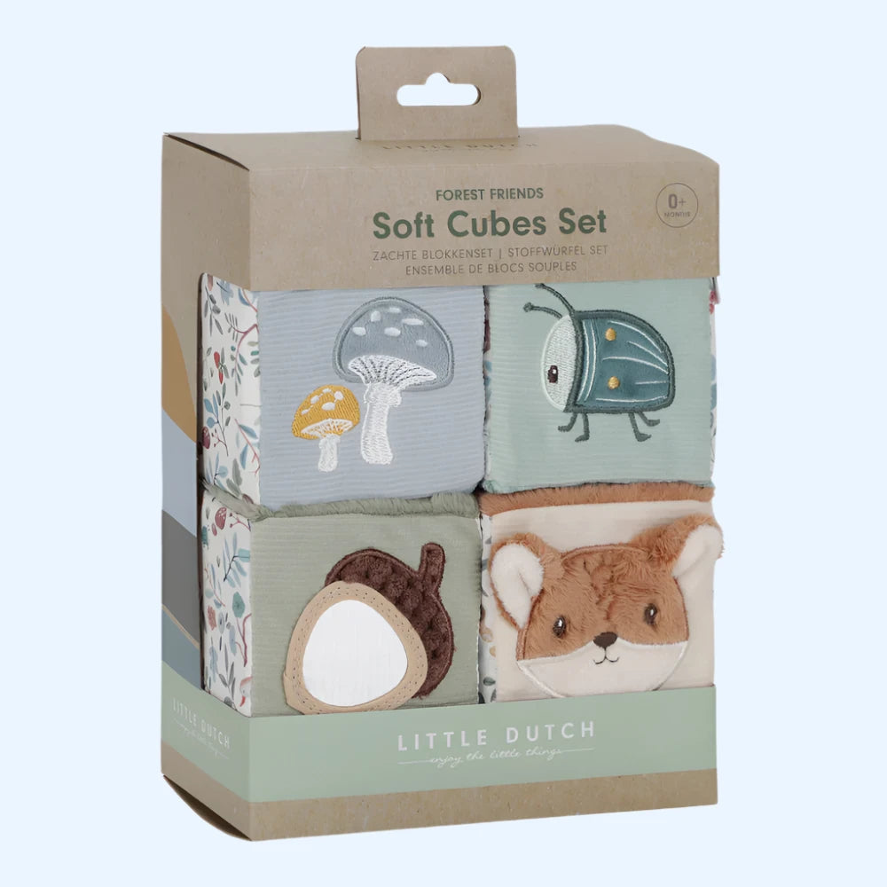 Little Dutch Soft Cubes Set - Forest Friends image 1