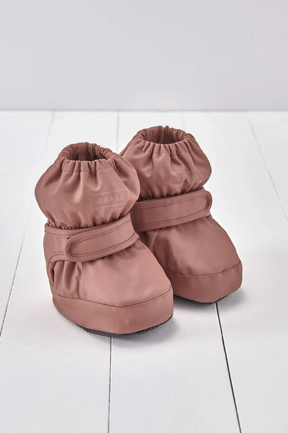 Grass & Air PU Showerproof Baby Booties Rose image 0