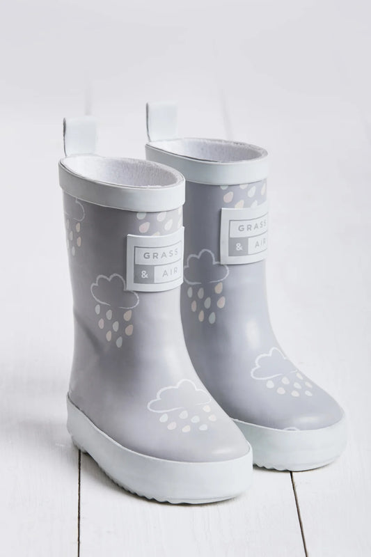 Grass & Air Colour Changing Wellies - Grey image 0