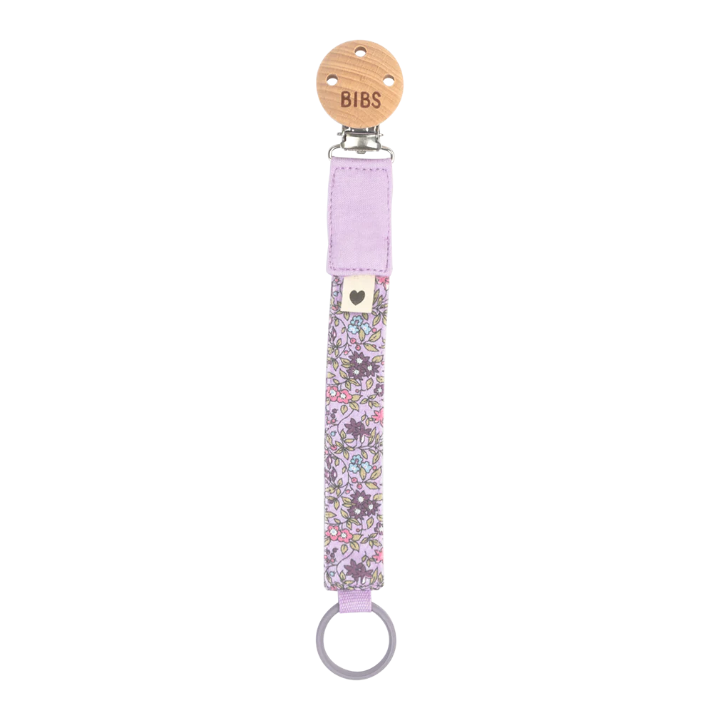 BIBS x LIBERTY Pacifier Clip - Chamomile Lawn Violet Sky image 0