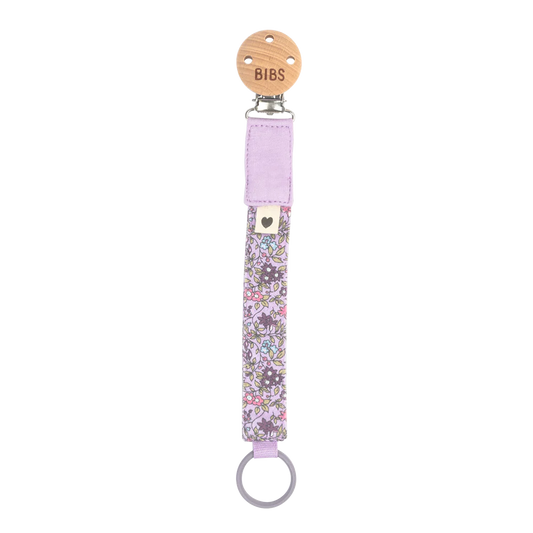 BIBS x LIBERTY Pacifier Clip - Chamomile Lawn Violet Sky image 0