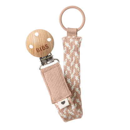 BIBS Pacifier Clip - Blush/Ivory image 0