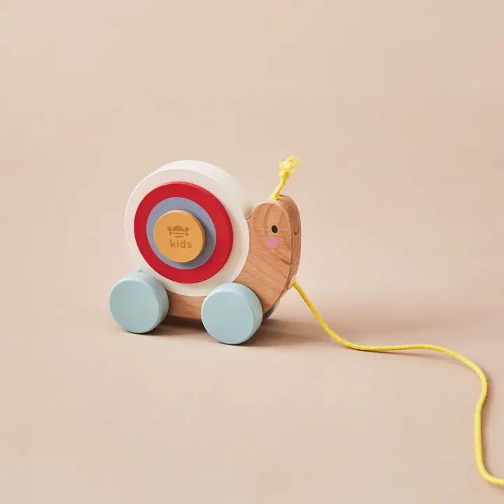 Just Bee Kids Wooden Pull Along Snail image 4