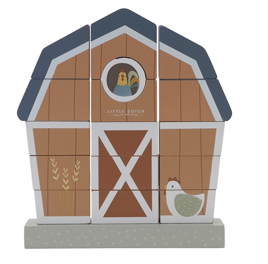 Little Dutch Little Farm Stacking Puzzle image 0