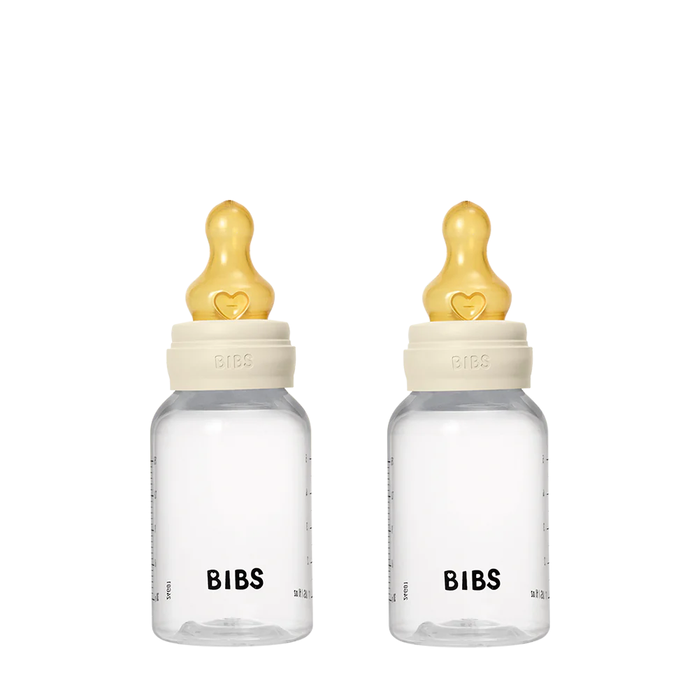 BIBS Baby BPA-Free PP Bottle Set 150ml 2 Pack Latex - Ivory