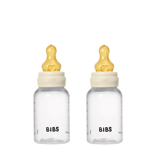 BIBS Baby BPA-Free PP Bottle Set 150ml 2 Pack Latex - Ivory