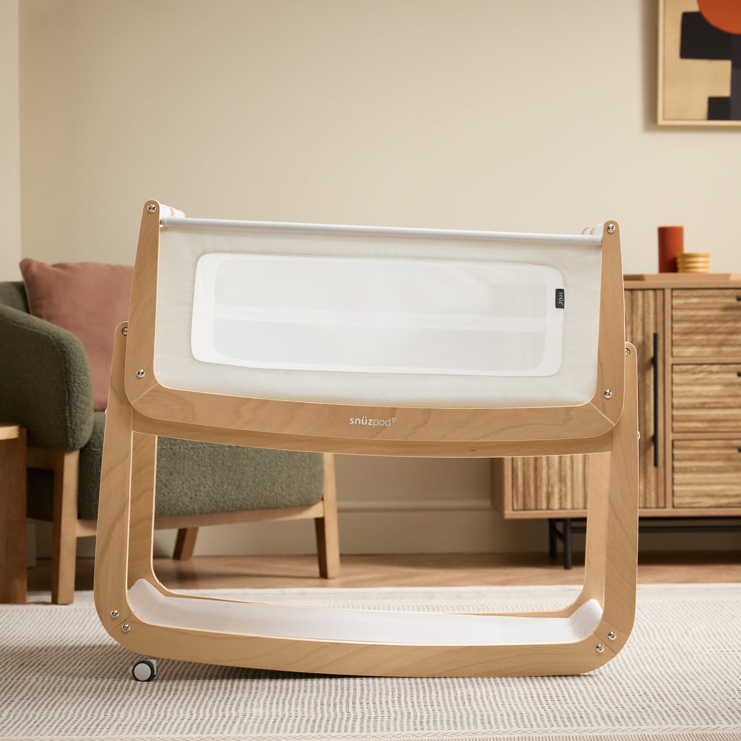 Snüz SnuzPod5 Bedside Crib - Natural