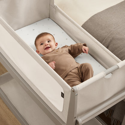 Snüz SnuzPod5 Bedside Crib - Pebble