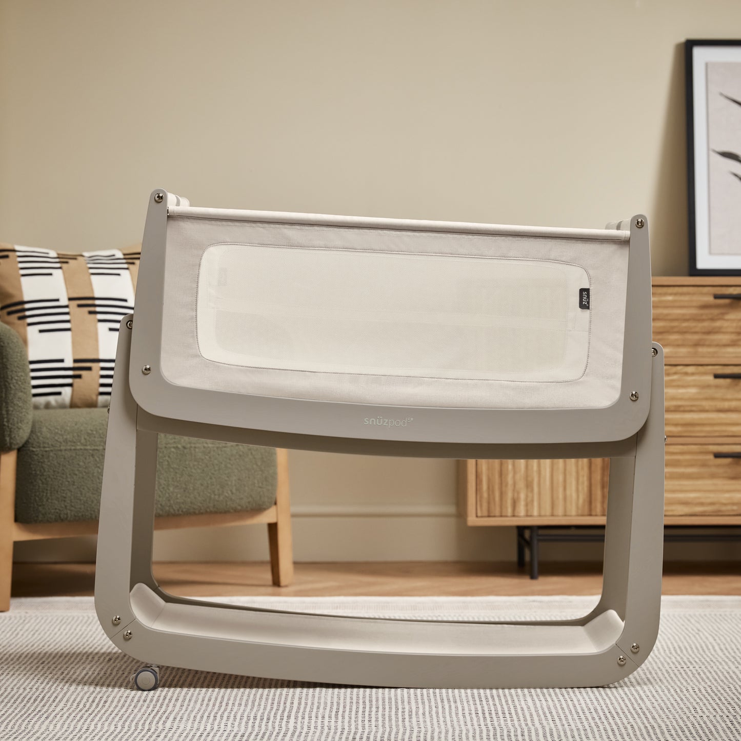 Snüz SnuzPod5 Bedside Crib - Pebble