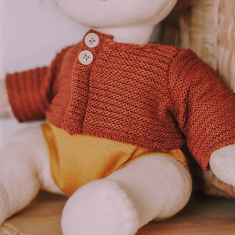 Olli Ella Dinkum Cardigan - Chestnut