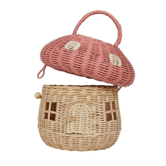 Olli Ella Mushroom Basket - Natural