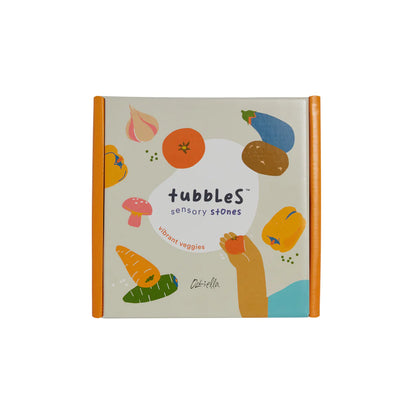 Olli Ella Tubbles Sensory Stones - Vibrant Veggies