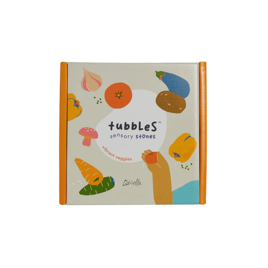 Olli Ella Tubbles Sensory Stones - Vibrant Veggies