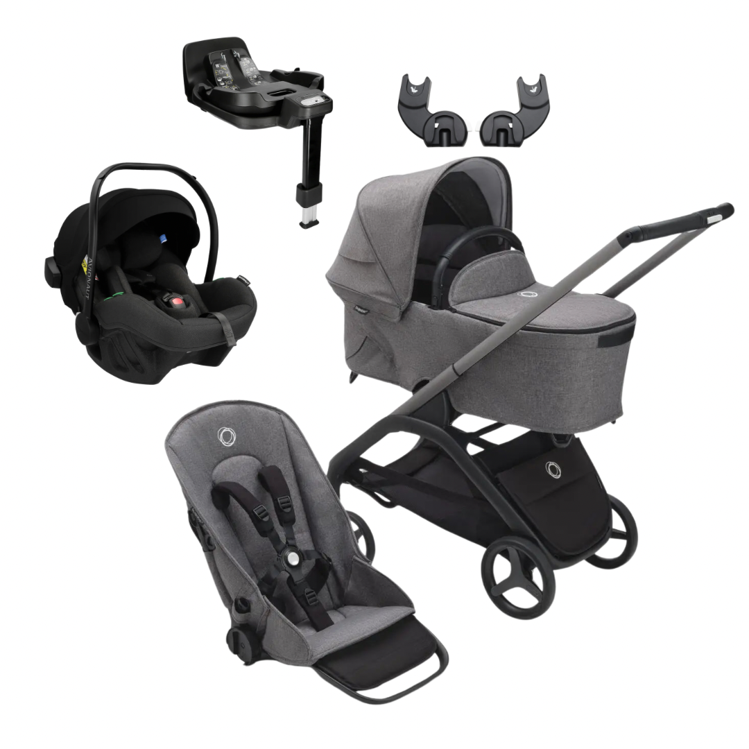 Bugaboo Dragonfly Pushchair with Avionaut Pixel Pro 2.0C & IQ Orbit Isofix Base