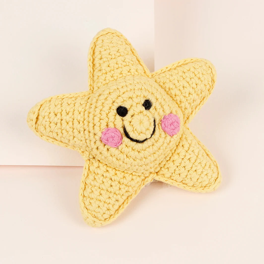 Pebble Friendly Christmas Rattle Star