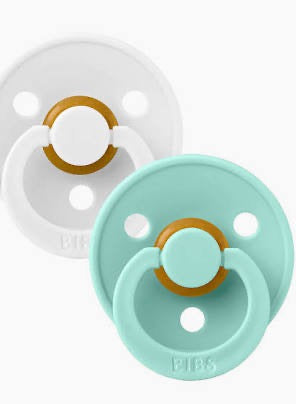 Bibs Pacifier - White/Mint Size 1