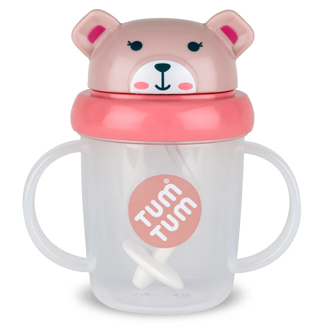 Tum Tum Tippy Up Weighted Straw Cup - Betsy Bear Small 200ml