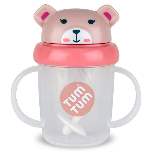 Tum Tum Tippy Up Weighted Straw Cup - Betsy Bear Small 200ml